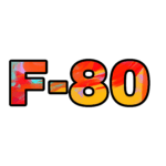 F-80 painted number art design.